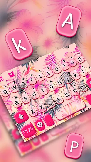 Vintage Flowers Keyboard Theme Screenshot 1