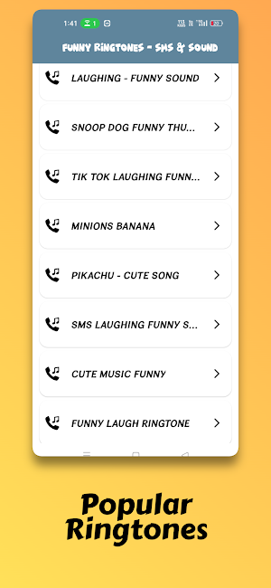 Funny Ringtones - SMS & Sound Screenshot 1