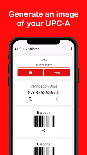 UPC-A Validator Screenshot 1