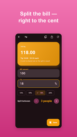 List Percent Calculator Screenshot 1
