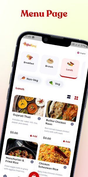 TiffinKing - Customer App Screenshot 1