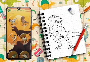 Learn How to Draw Dinosaurs Screenshot 1
