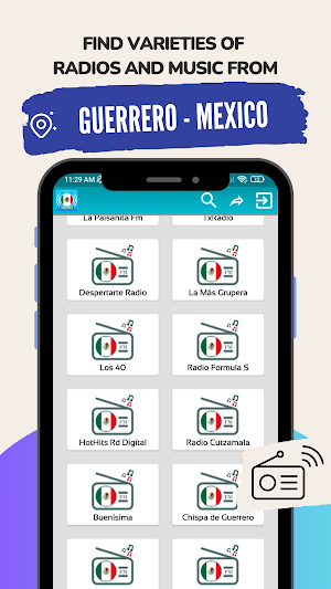 Radio Guerrero Mexico: Live Screenshot 1