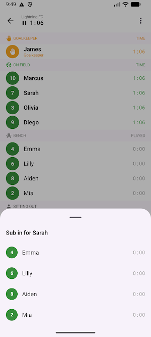 Soccer Subs Screenshot 2