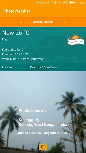 PhotoWeather Screenshot 0