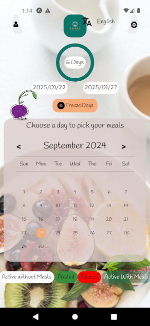 Swing Healthy Food Screenshot 1