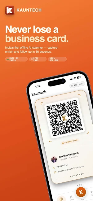 KaunTech: Business Card Scan Screenshot 0