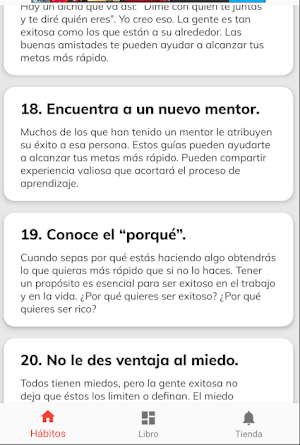 21 Hábitos de los millonarios Screenshot 2