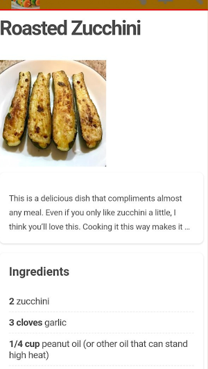 zucchini recipes Screenshot 3