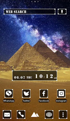 Galaxy Pyramids Theme Screenshot 0