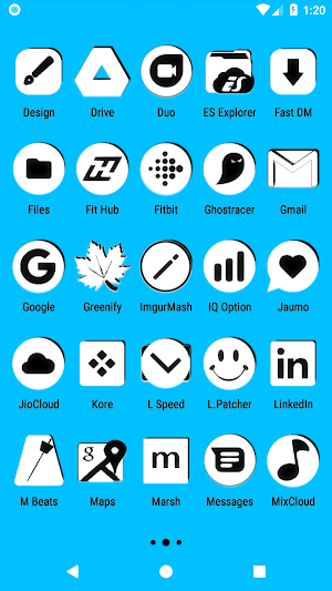 White and Black Icon Pack Screenshot 2