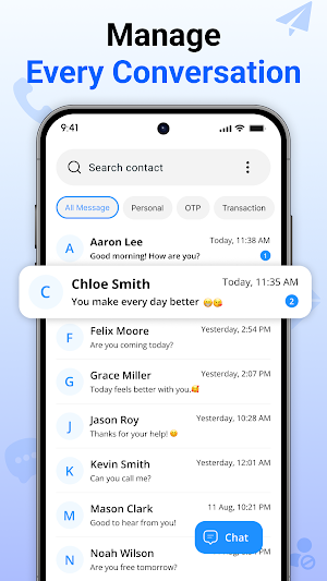 Messages: SMS Text Home Screenshot 1