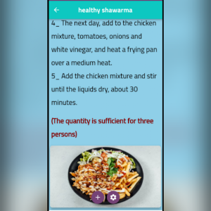 Healthy meals Screenshot 2