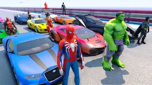 Superhero GT Car Racing Game Screenshot 2