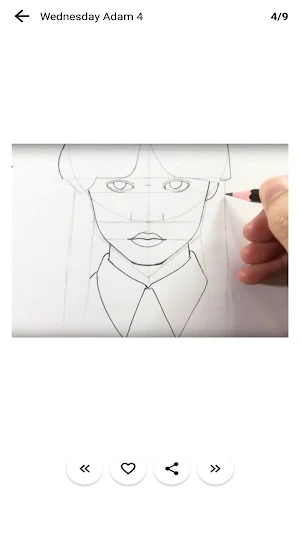 How To Draw Wednesday Addams Screenshot 3