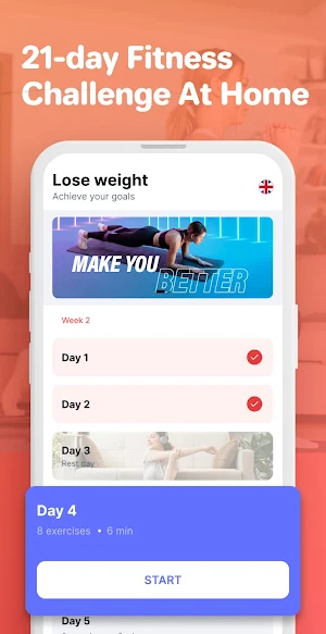 Lose Weight App - Workout Screenshot 1