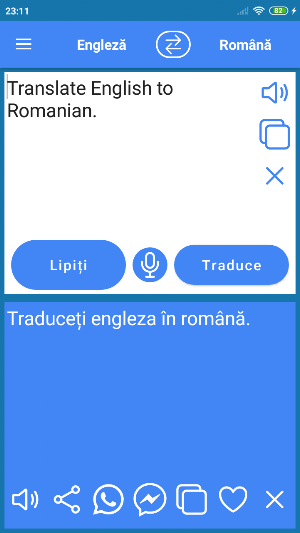 English to Romanian Translator Screenshot 1