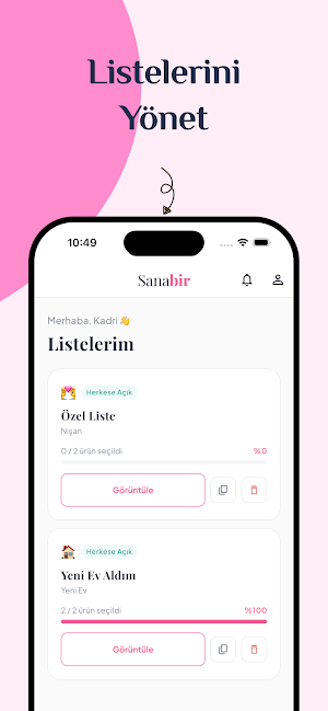 Sanabir - Hediye Listesi Screenshot 3