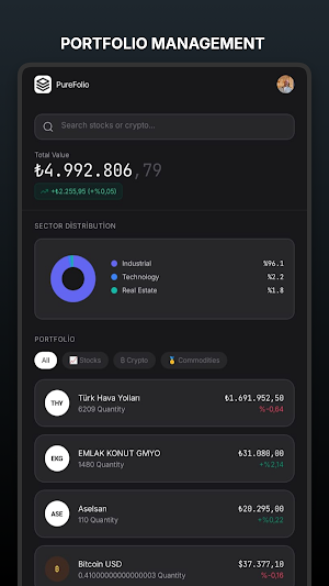 PureFolio Screenshot 1