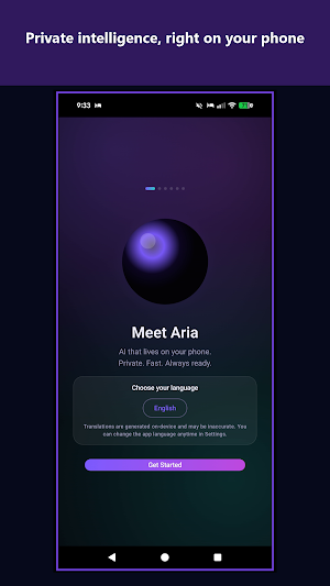 Aria: On-Device Assistant Screenshot 0