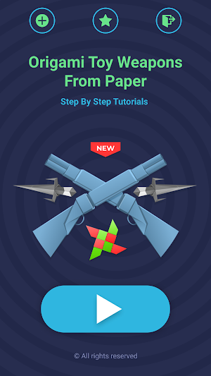 Origami Weapons: Swords & Guns Screenshot 1