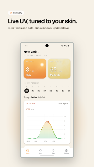 Skyvo: UV Index & Air Quality Screenshot 1