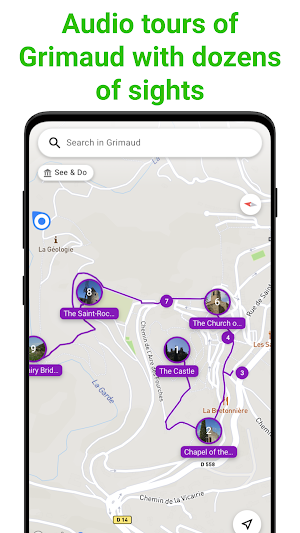 Grimaud Tour Guide:SmartGuide Screenshot 0