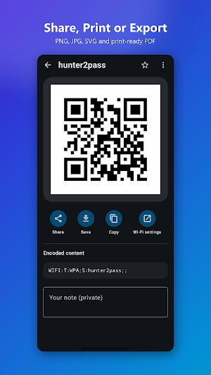 List QR: QR Code Generator Screenshot 2