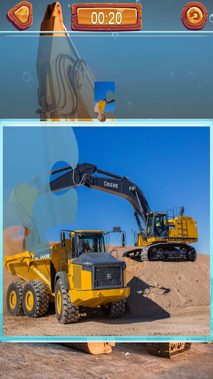 Excavator Beko Jigsaw Puzzle Screenshot 3