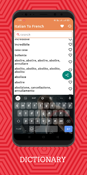 Italian To French Dictionary Offline Screenshot 1
