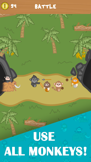 Monkeys vs. Cavemen Screenshot 2