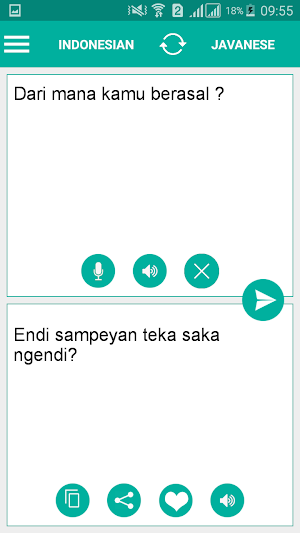 Javanese Indonesian Translator Screenshot 1