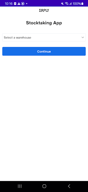 Erply Stocktake Scanner Screenshot 1