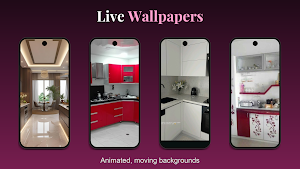 Modular Kitchen Wallpaper 4K Screenshot 1