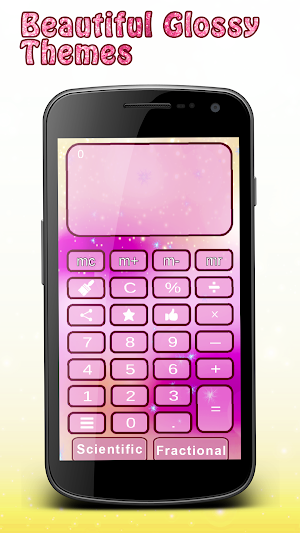 Glitter Calculator - Girls Shiny Calculator Screenshot 1