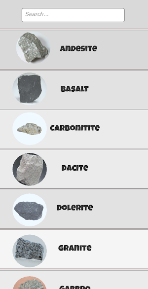 Igneous Rocks Screenshot 1