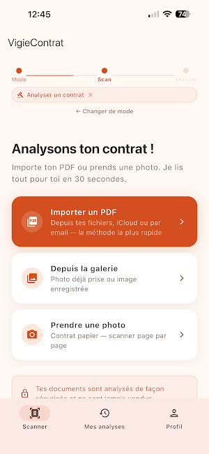 VigieContrat Screenshot 1