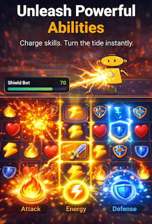 Grid Clash – Match 3 RPG Screenshot 2