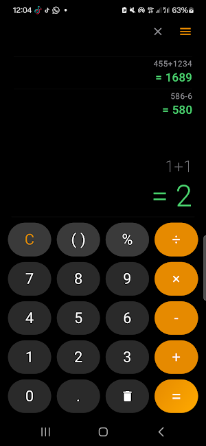 Calculator Screenshot 2