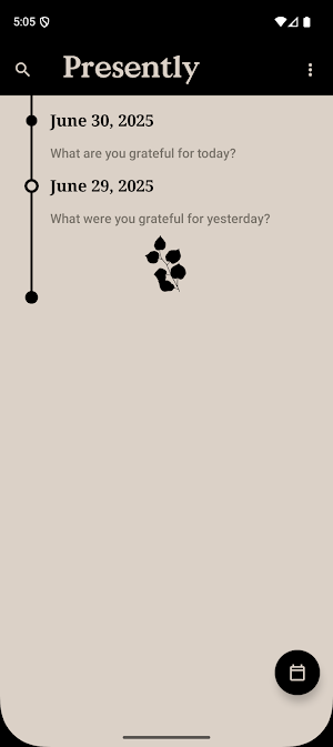 Presently: A gratitude journal Screenshot 0