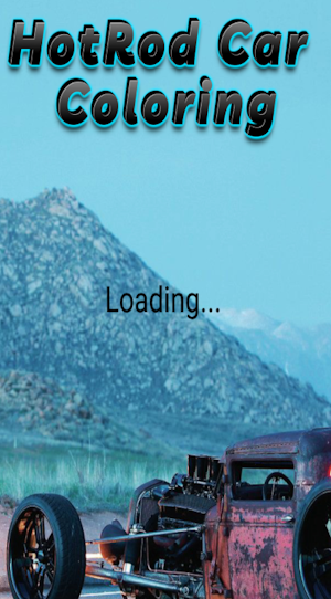 Hotrod car coloring Screenshot 1