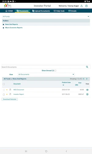 Investor Portal (PEFO) Screenshot 2