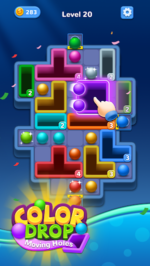 Color Drop -  Moving Holes Screenshot 1