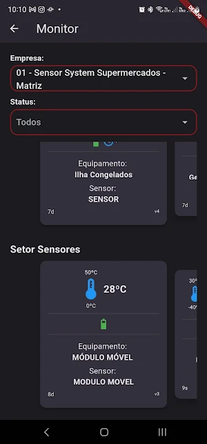 SensorSystem App Screenshot 3