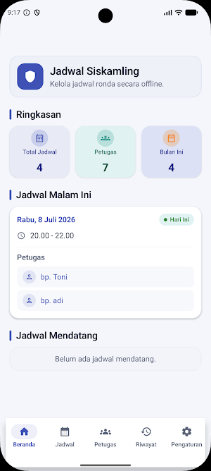 Jadwal siskamling Screenshot 0