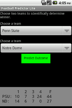 Football Predictor Lite Screenshot 1