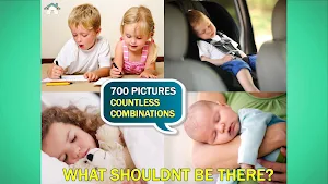 What shouldn’t be here? First words toddler games Screenshot 2