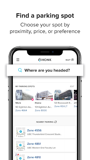HonkMobile: Find & Pay for Parking Screenshot 0