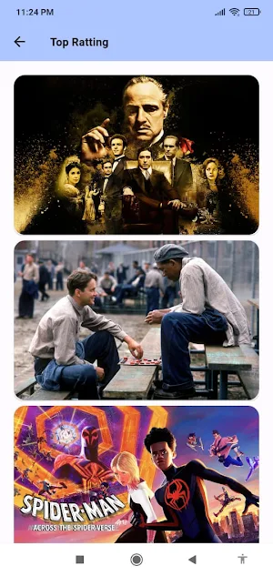 Movies List and Detail Screenshot 1
