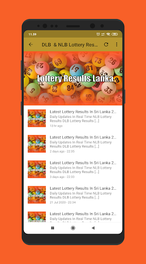 ලොතරැයි දිනුම් ප්‍රථිපල(Lottery Results Lanka) Screenshot 2
